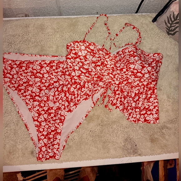 2 piece tankini swimsuit bathing suit - Picture 1 of 7